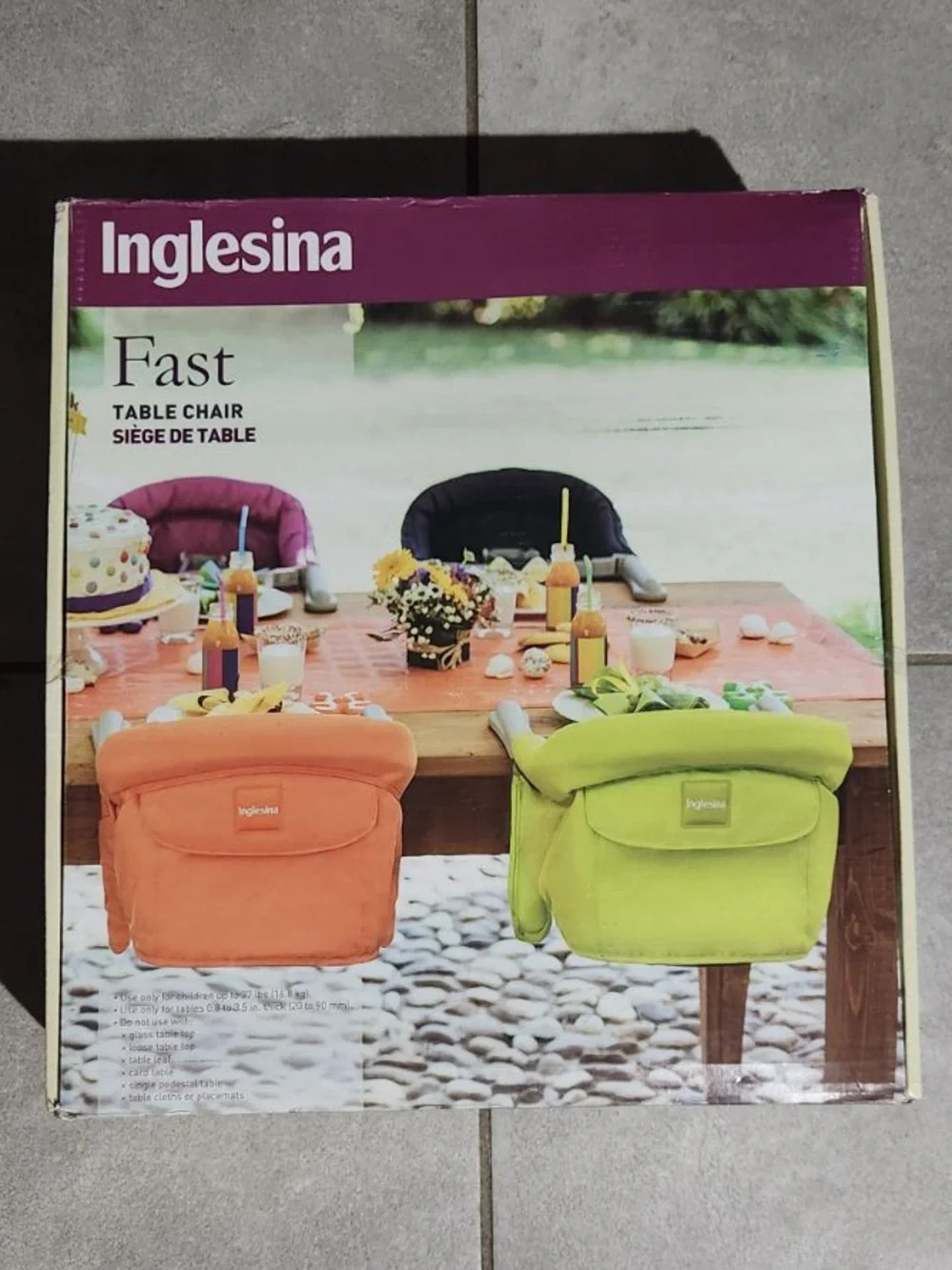 Inglesina Cream Clip-On Kids Booster Seat
